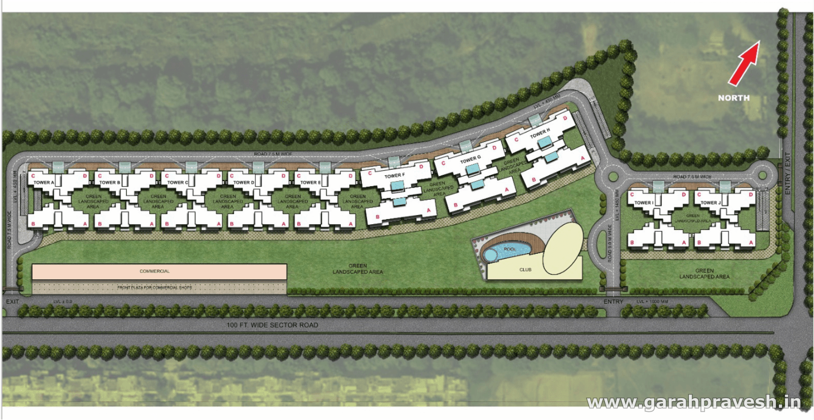Site plan — Genesis Heights
