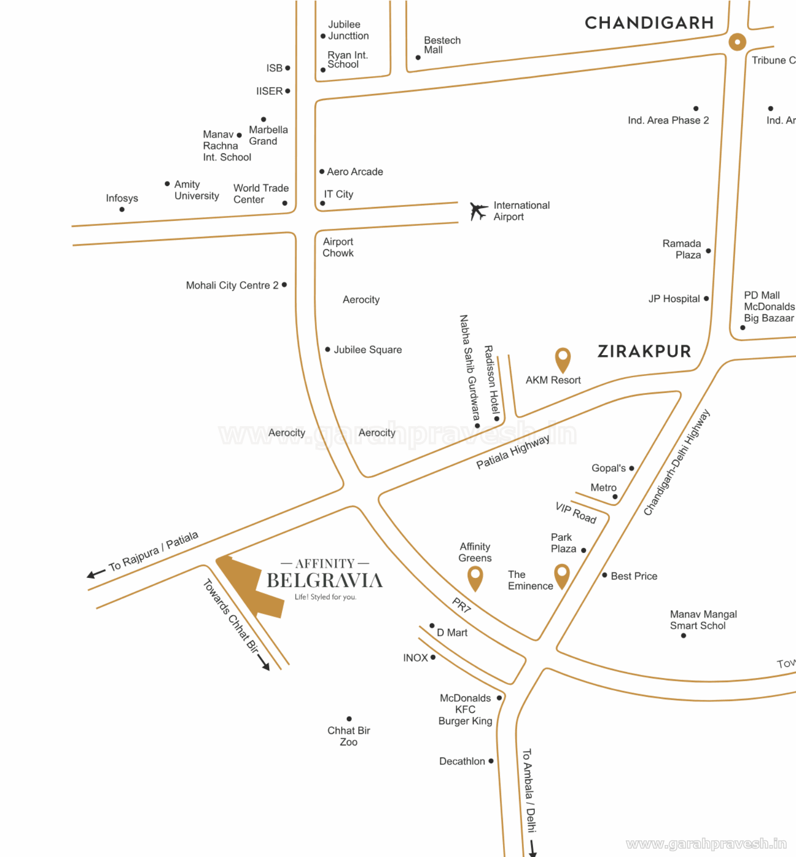 Location plan — Affinity Belgravia