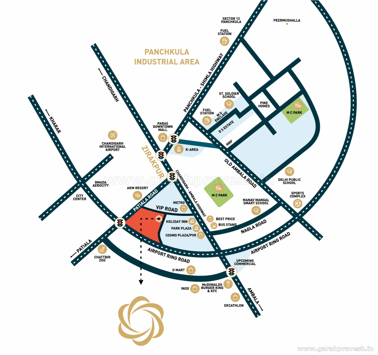 Location plan — Hermitage Centralis