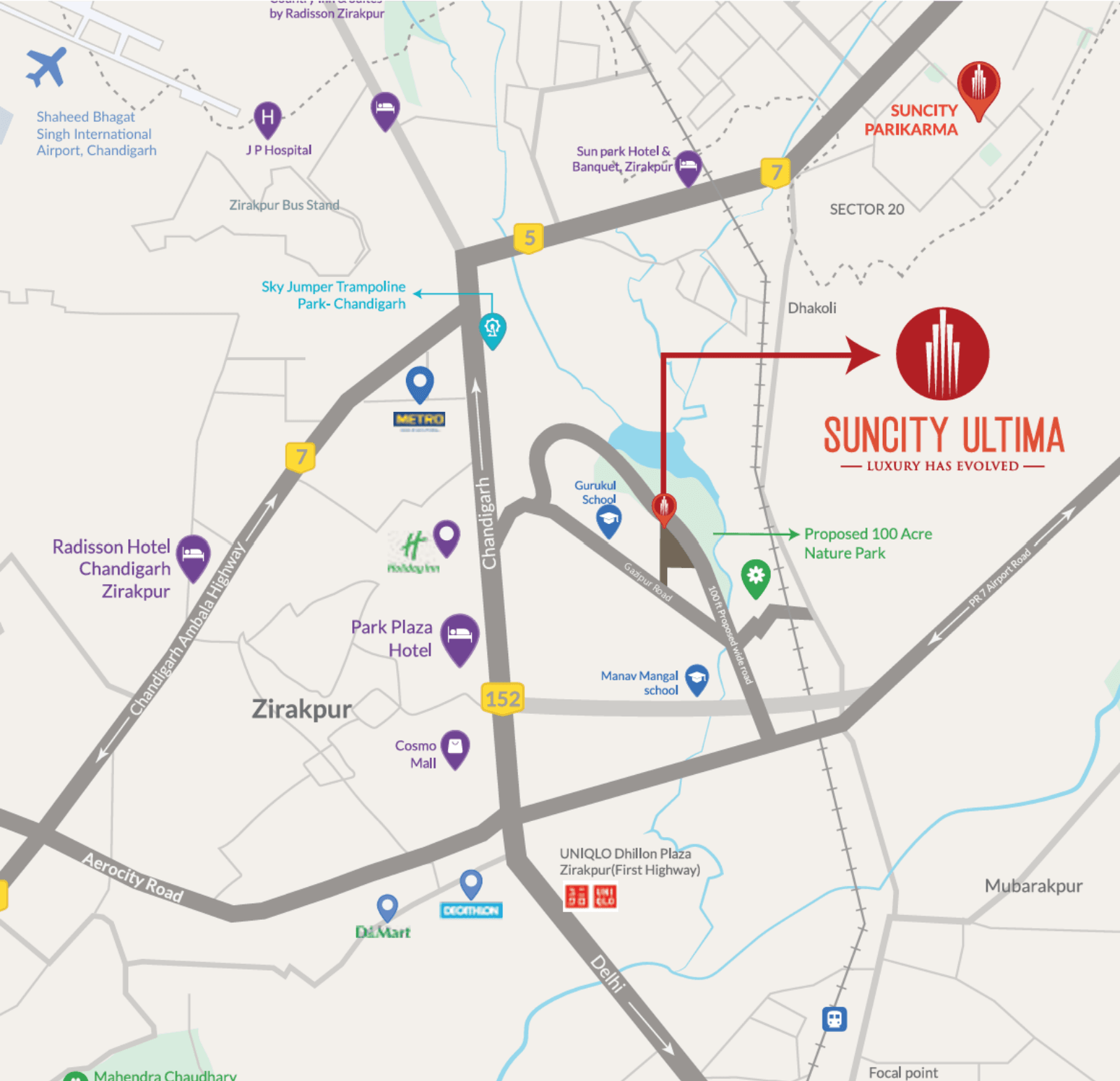Location plan — Suncity Ultima