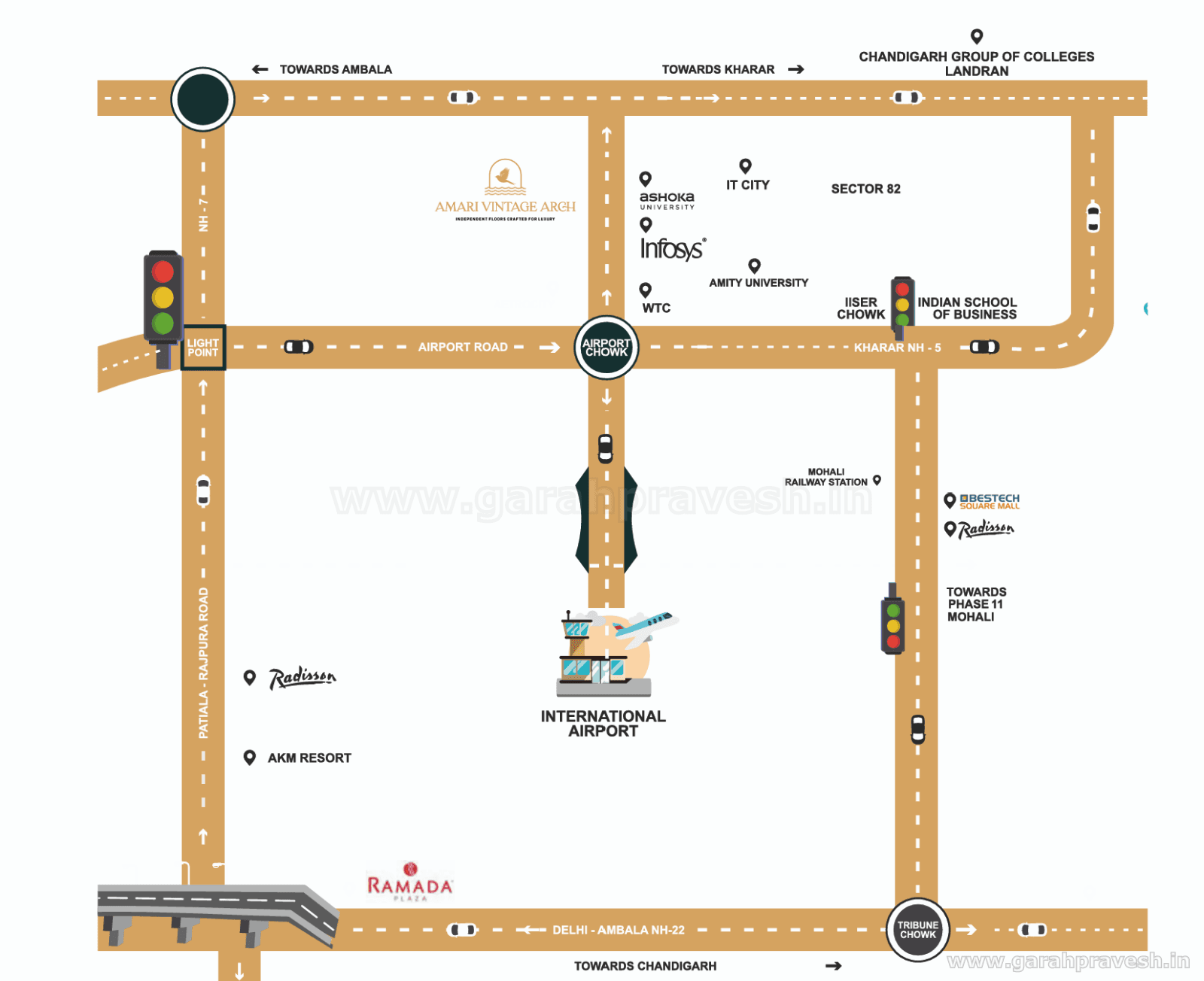 Location plan — Amari Vintage Arch