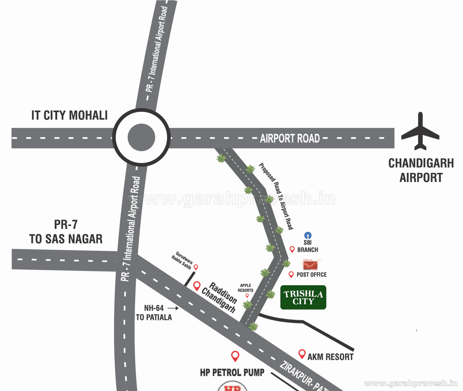 Location plan — Trishla City