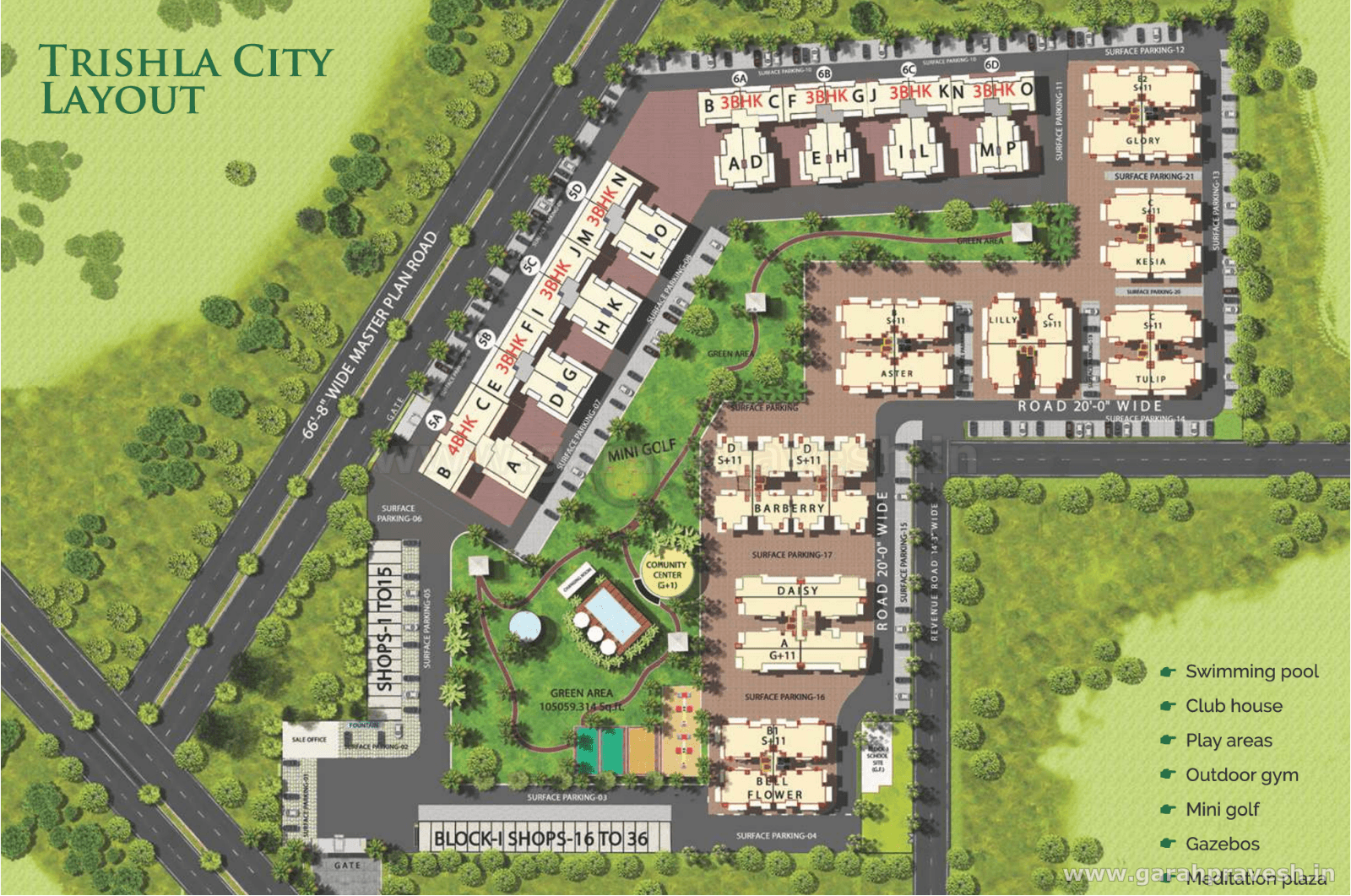 Site plan — Trishla City