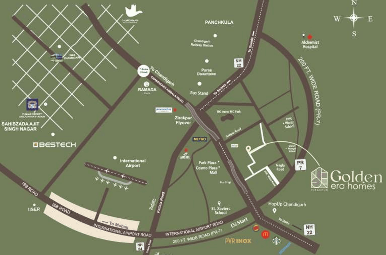 Location plan — Golden Era Homes