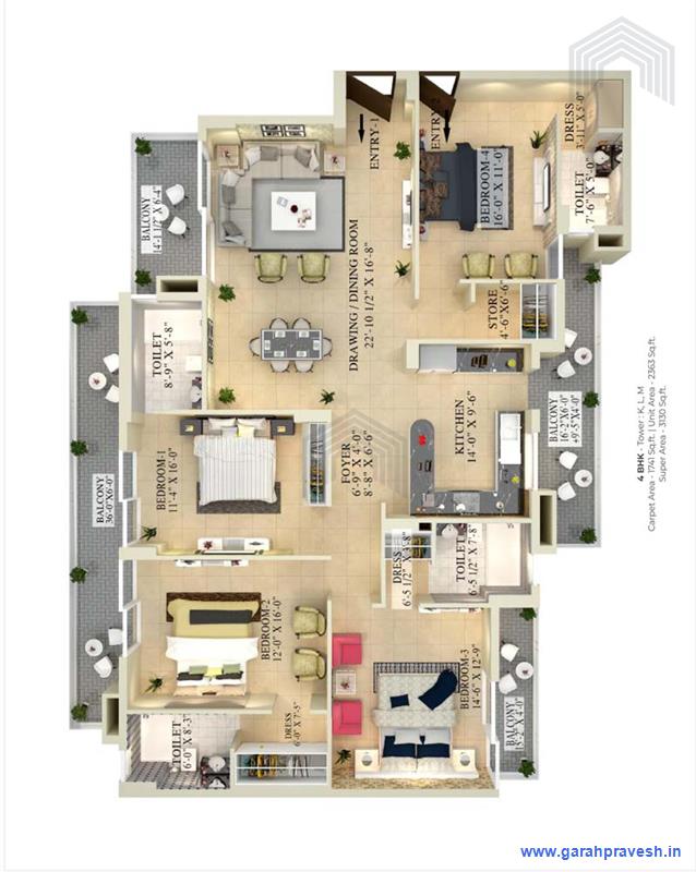 4 BHK Luxury Flats