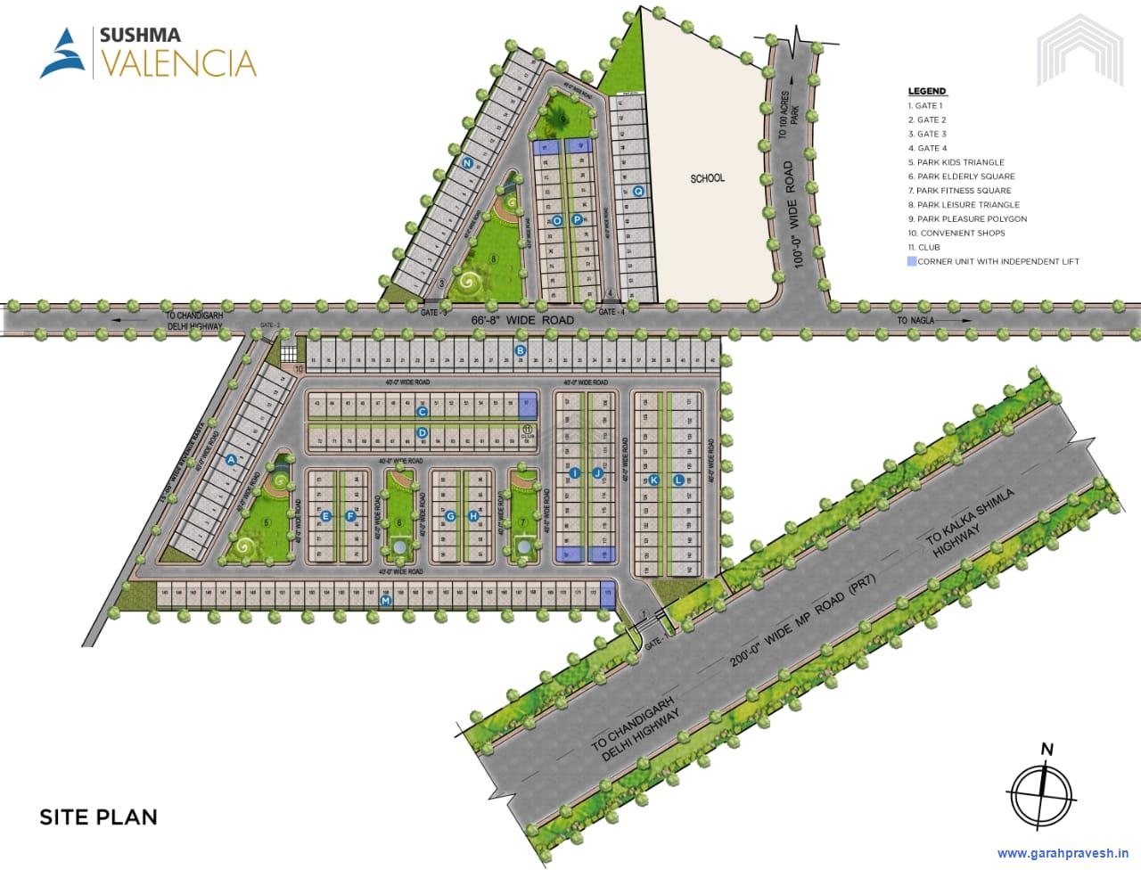 Site Plan Sushma Valencia