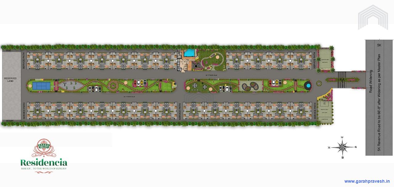 Site Plan Green Valley Residencia