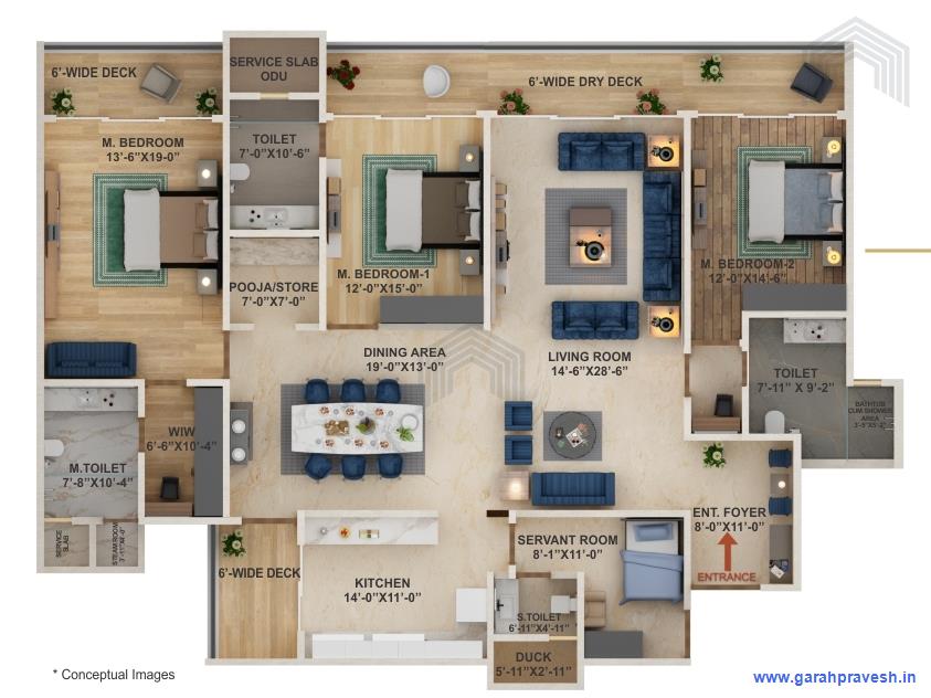 3+1 BHK Luxury Flat